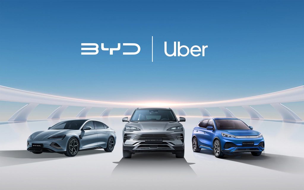 Uber y BYD anuncian una asociación estratégica